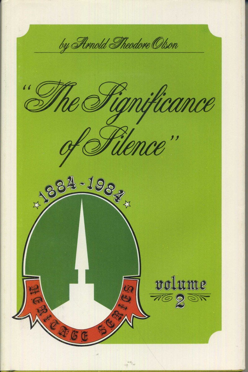 "The significance of silence": The Evangelical Free Church of America (Heritage series) - 9143