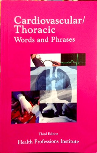 Cardiovascular/thoracic Words & Phrases