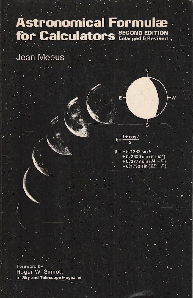 Astronomical formulae for calculators