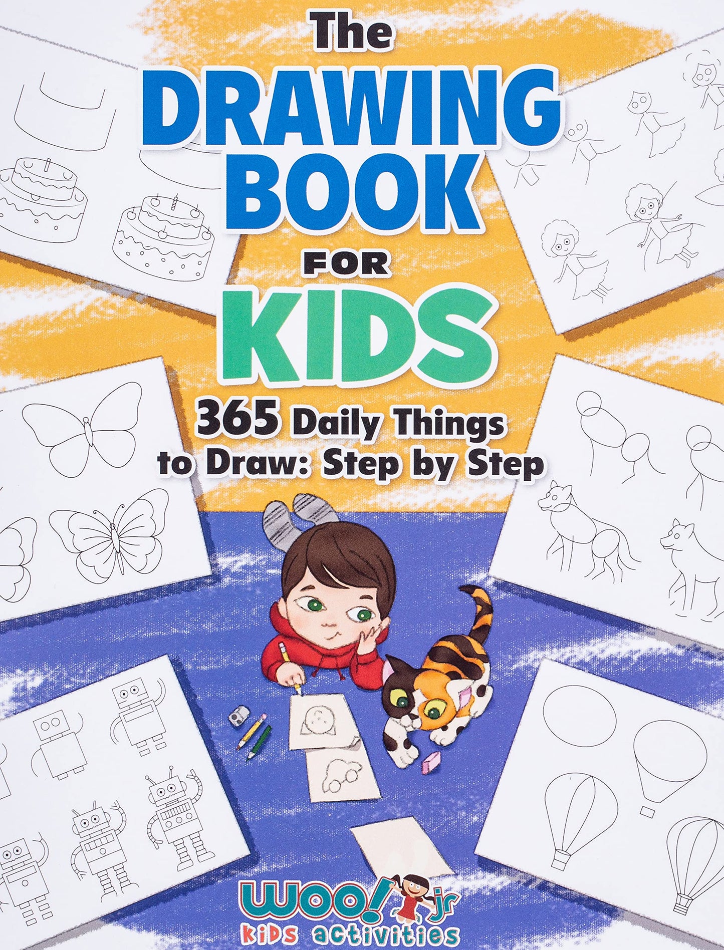 THE DRAWING BOOK FOR KIDS: 365 D