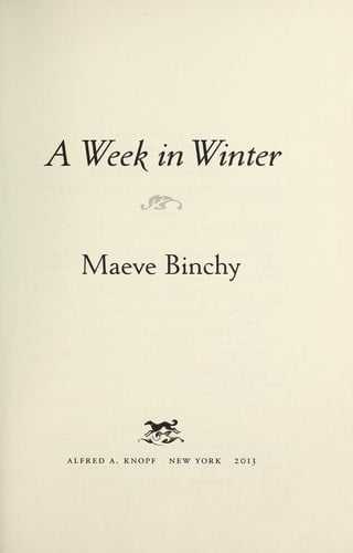 A week in winter