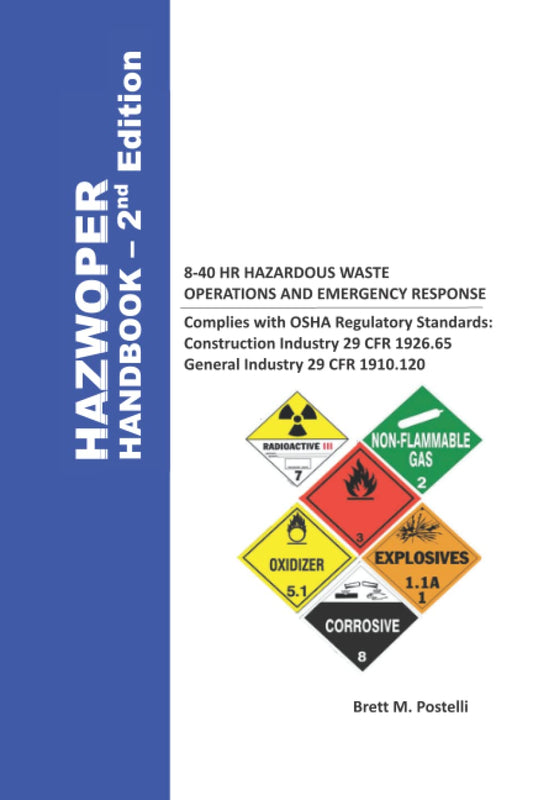 HAZWOPER HANDBOOK 8-40HR HAZARDOUS WASTE OPERATIONS AND EMERGENCY RESPONSE - 3287