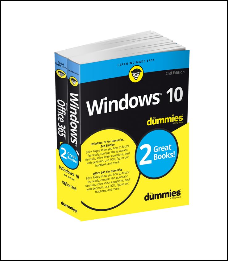 Windows 10 & Office 365 For Dummies, Book + Video Bundle (For Dummies (Computer/tech)) - 9911
