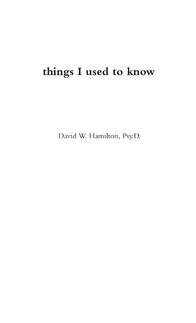 things I used to know - 3246