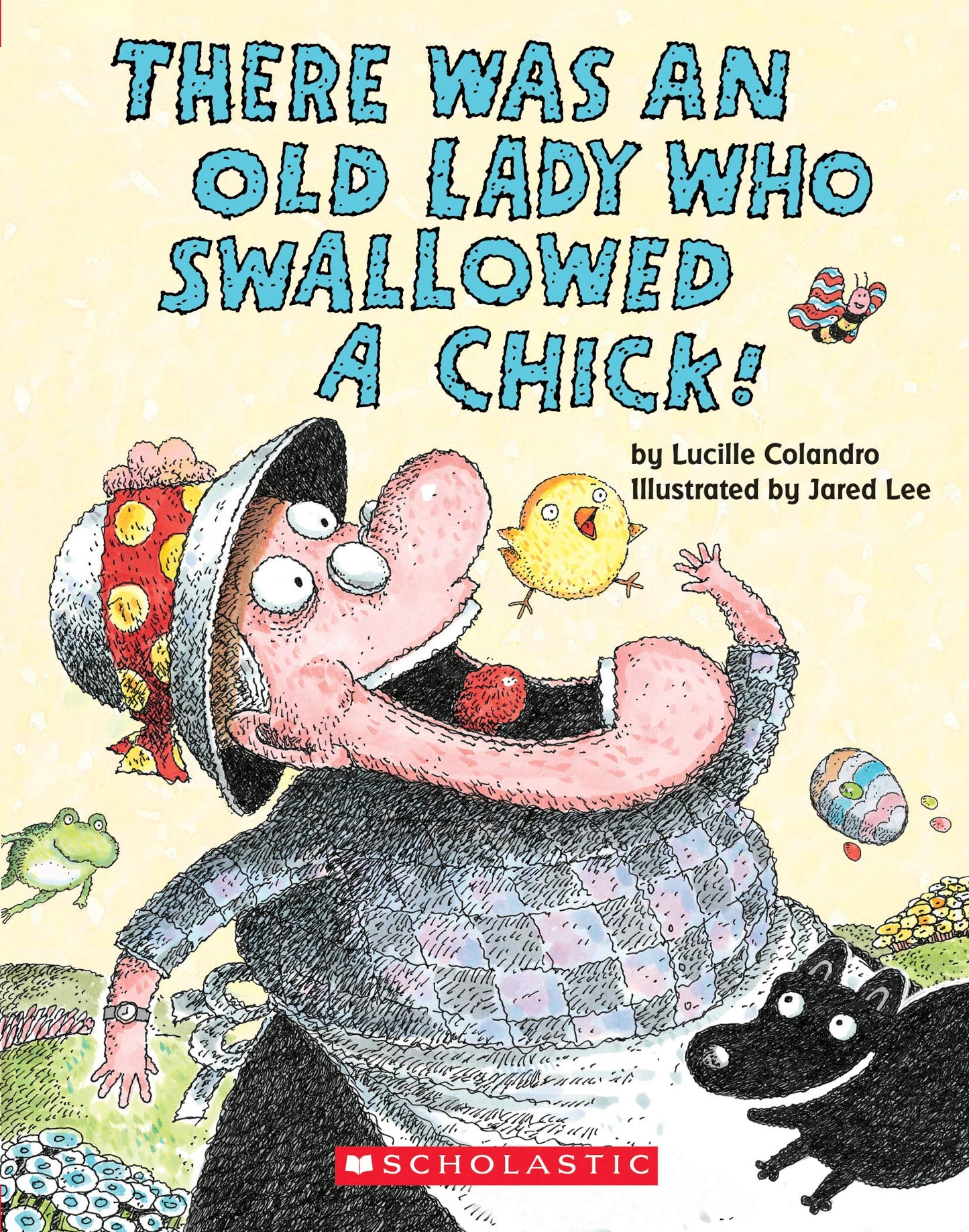 There Was an Old Lady Who Swallowed a Chick! (Board Book) - 6674