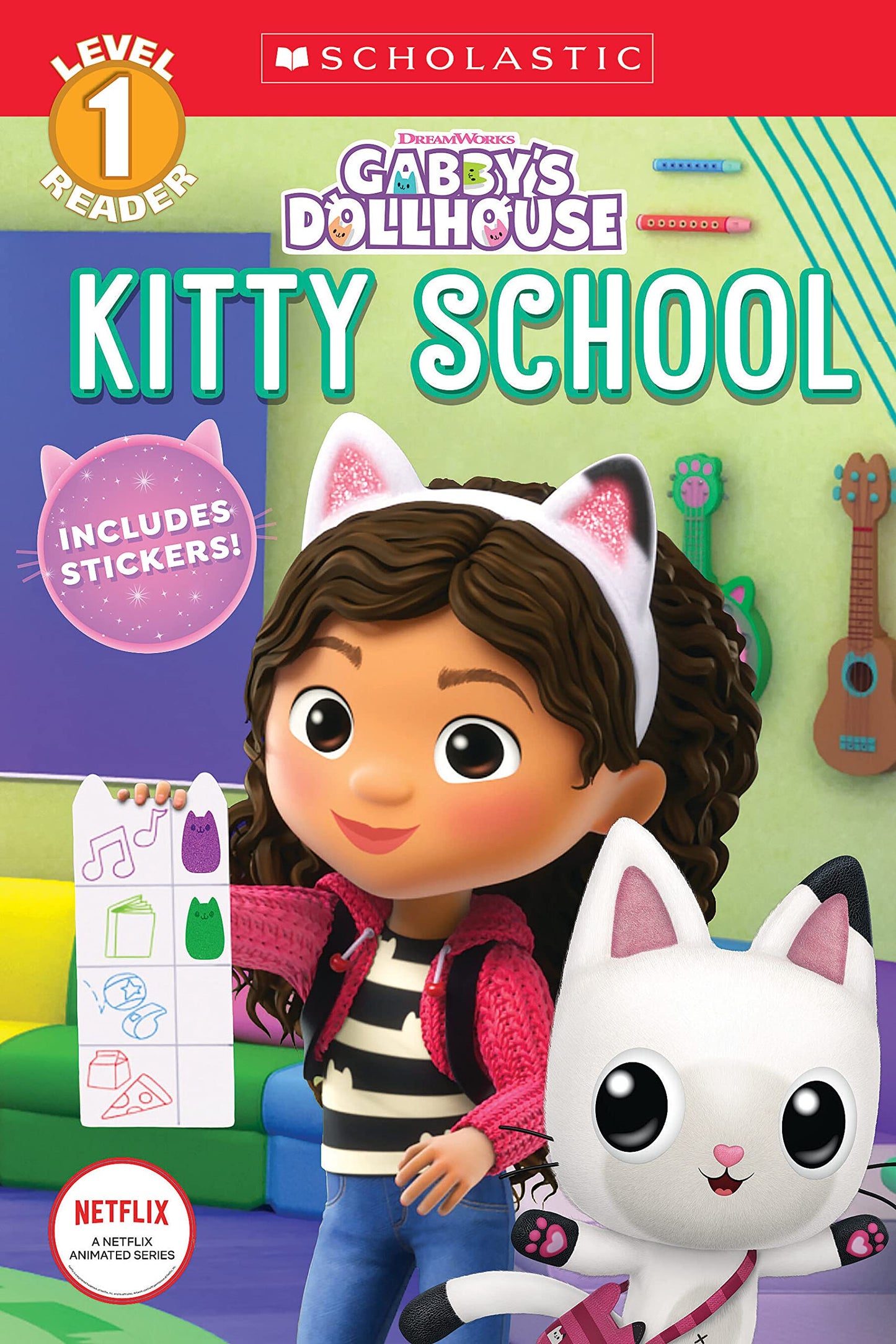 Kitty School (Gabby's Dollhouse: Scholastic Reader, Level 1) (Scholastic Reader: Level 1) - 4627