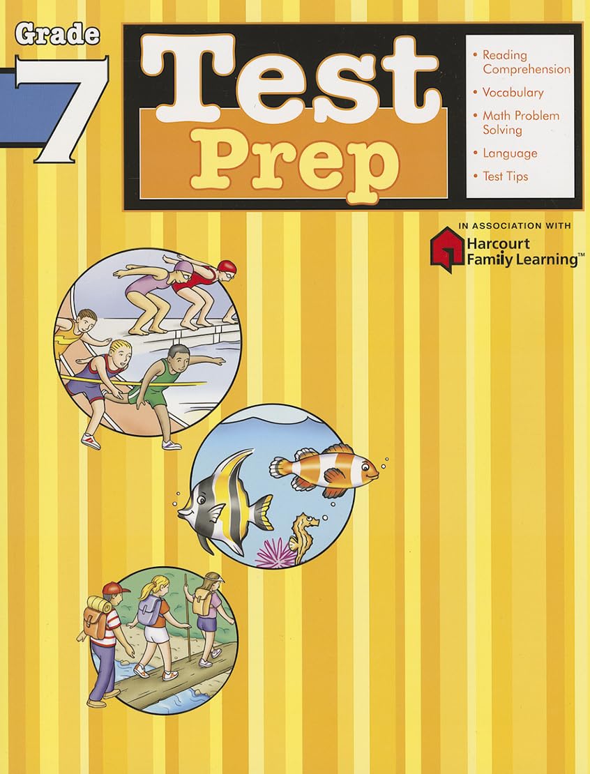 Test Prep: Grade 7 (Flash Kids Harcourt Family Learning) - 5739