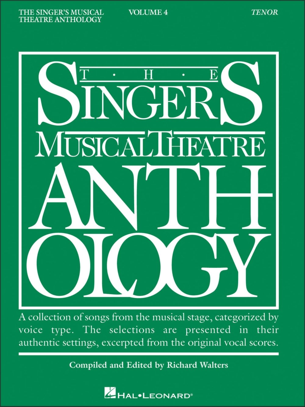 Singer's Musical Theatre Anthology - Volume 4 Tenor Book