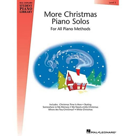 More Christmas Piano Solos - Level 5: Hal Leonard Student Piano Library (Hal Leonard Student Piano Library (Songbooks)) - 9162