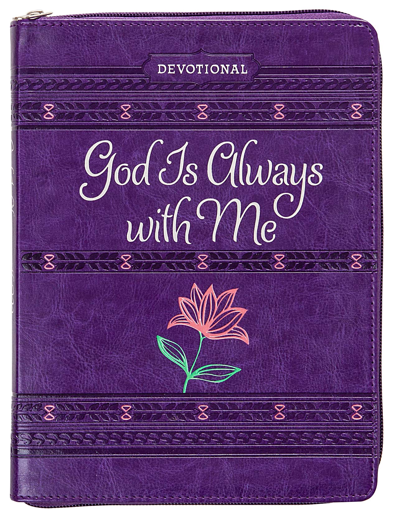 God Is Always With Me Ziparound Devotional (Faux Leather) – Engaging Devotional with Space for Reflection Writing, Perfect Gift for Holidays, Birthdays, and More (Ziparound Devotionals) - 5553