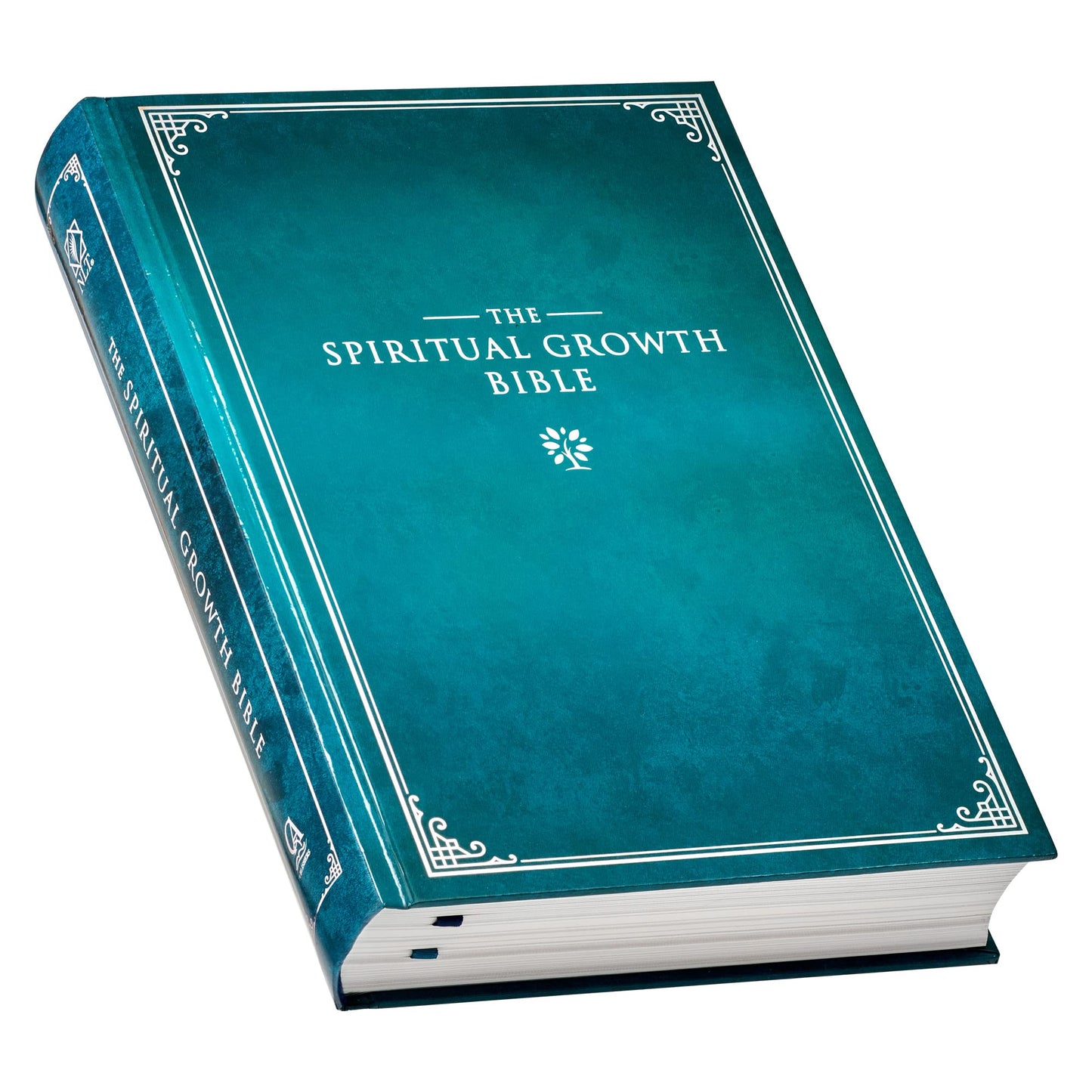 The Spiritual Growth Bible, Study Bible, NLT - New Living Translation Holy Bible, Hardcover, Teal (NLT Spiritual Growth Editions)