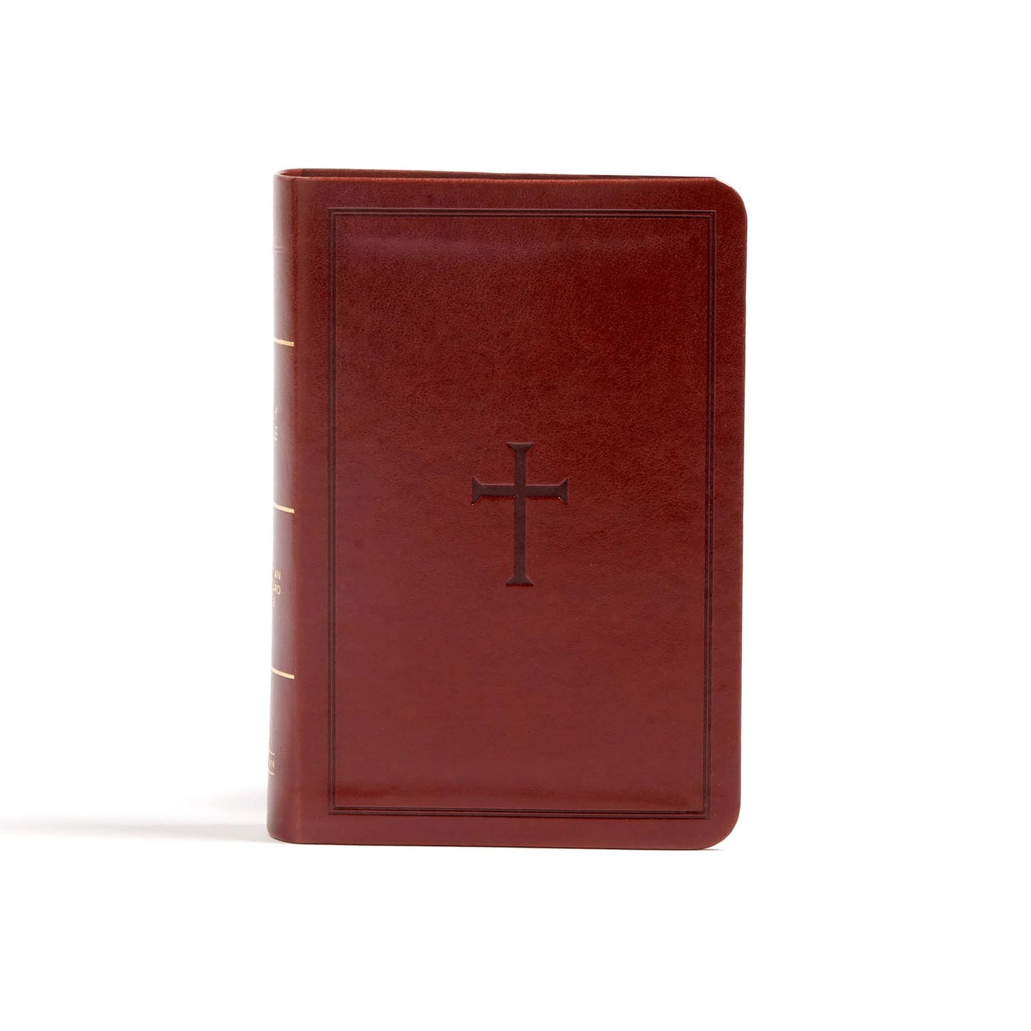 CSB Large Print Compact Reference Bible, Brown LeatherTouch, Indexed