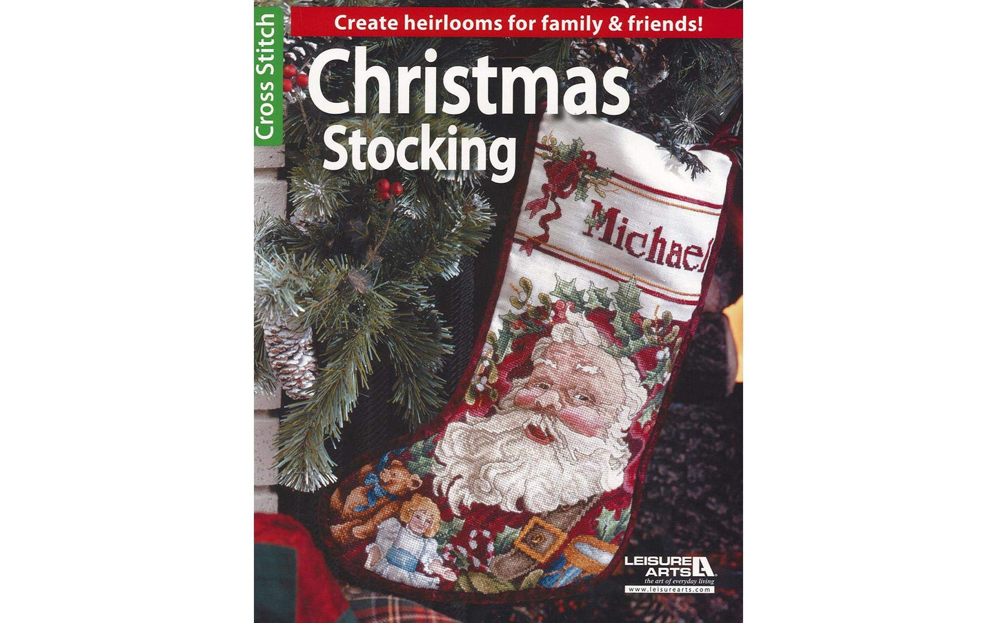 Christmas Stocking-Complete Instructions to Cross Stitch a Santa Stocking Loved Ones will Cherish