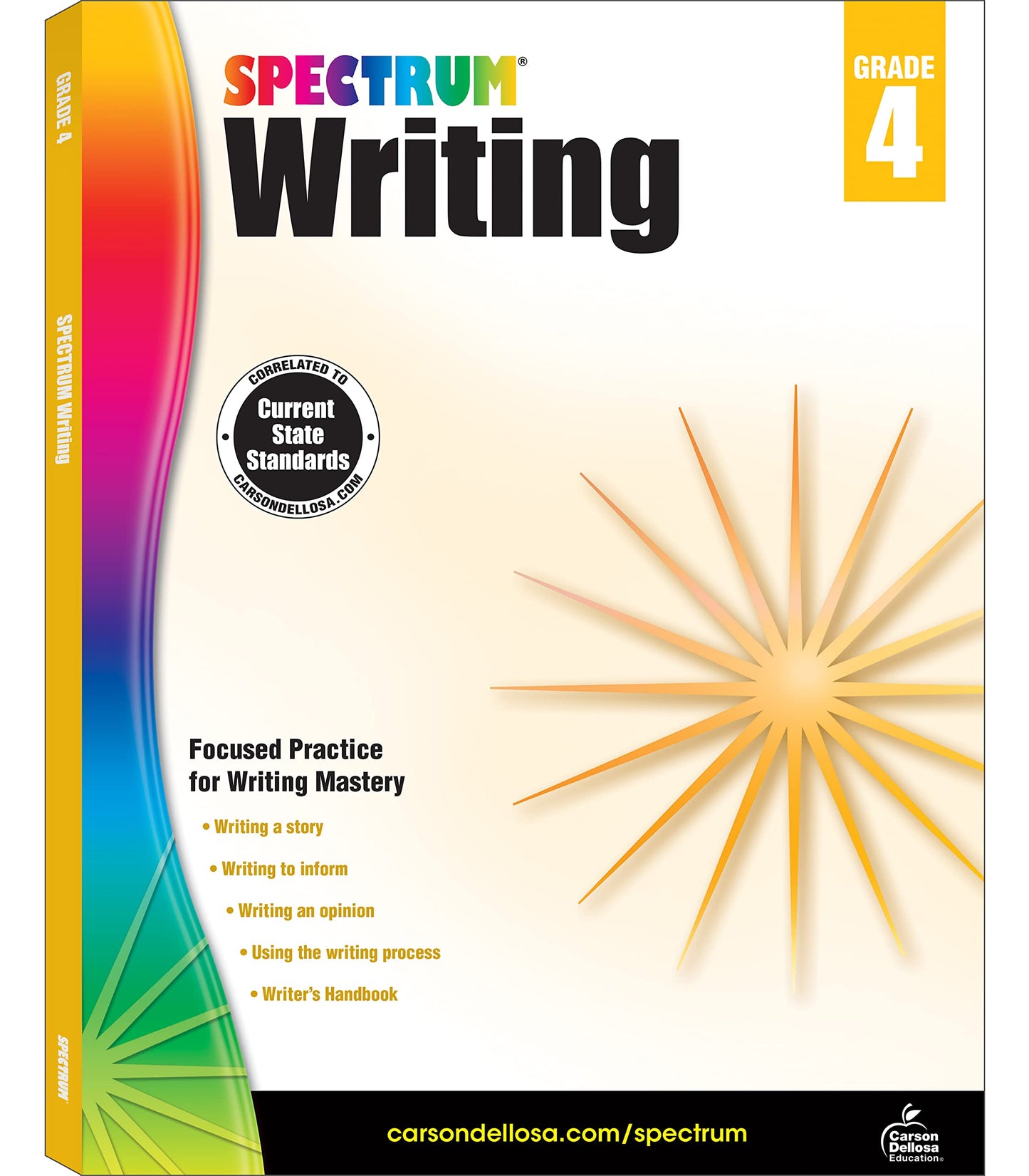 Spectrum Grade 4 Writing Workbooks, Ages 9 to 10, Creative Writing, Story Writing, Opinion, and Informative Writing Practice, 4th Grade Writing Book for Kids (Spectrum Writing) - 9045
