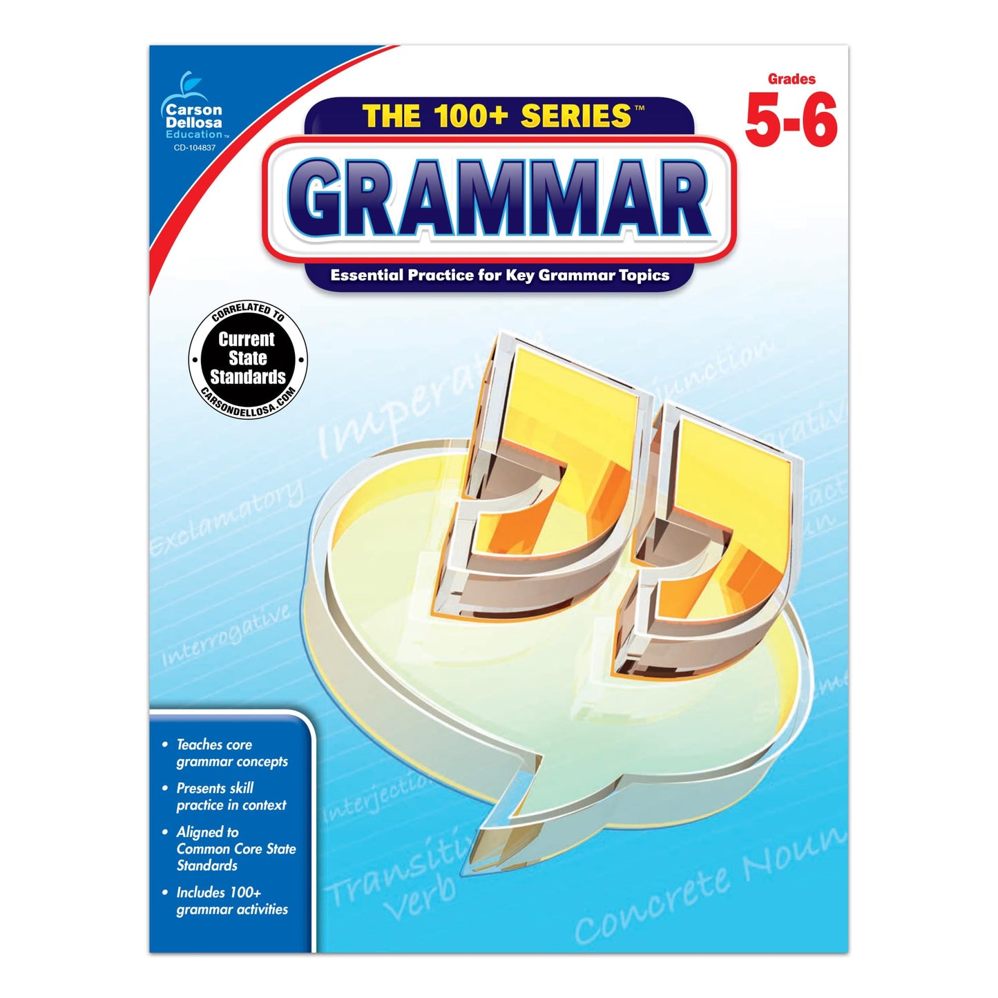 Carson Dellosa | Grammar Resource Workbook | 5th–6th Grade, 128pgs - 5843
