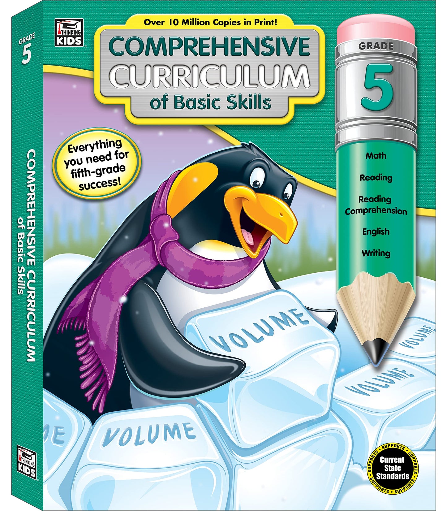 Carson Dellosa Comprehensive Curriculum of Basic Skills 5th Grade Workbooks All Subjects, Reading Comprehension, Language Arts, Grammar, Math, and Writing Practice, Classroom or Homeschool Curriculum - 2772