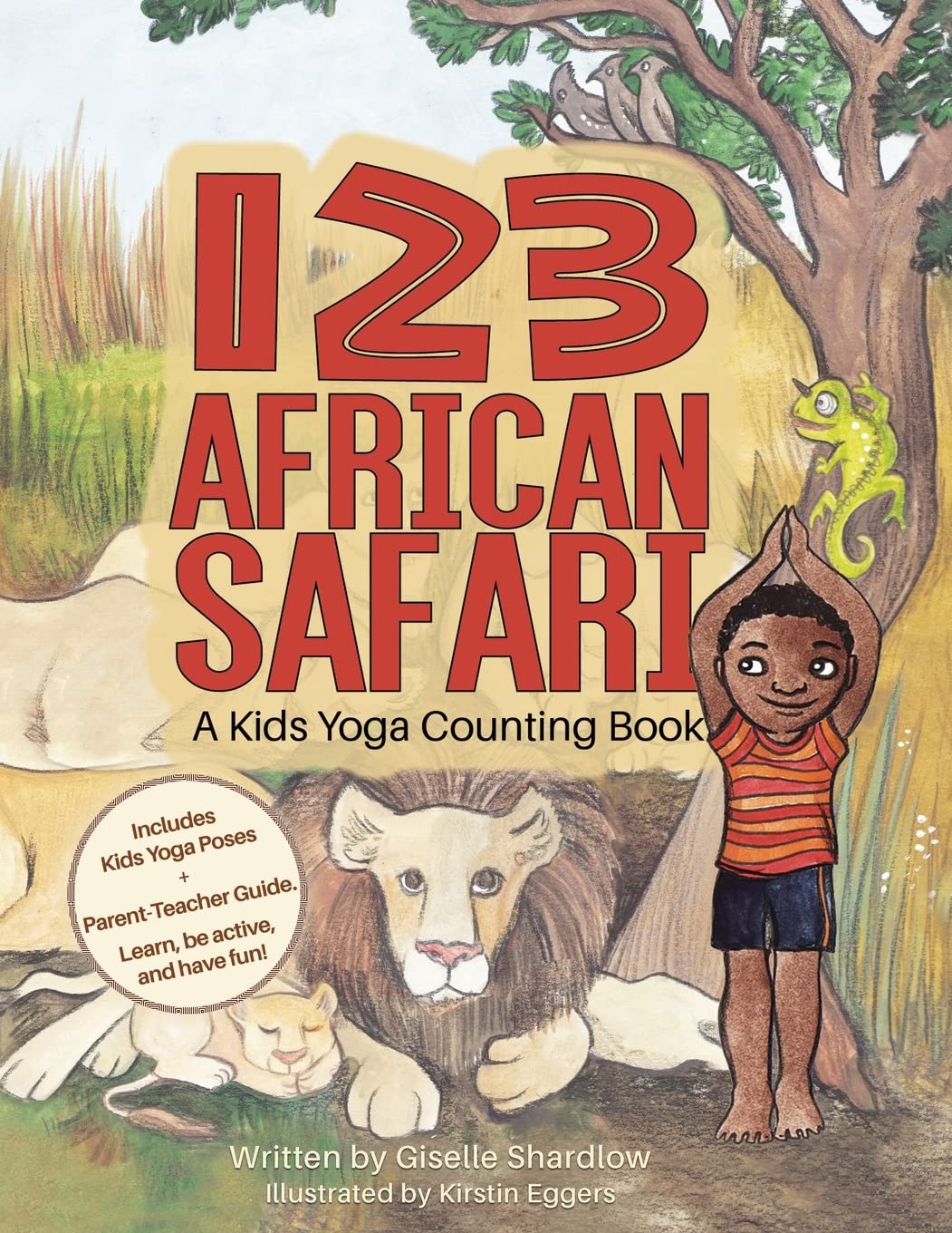 123 African Safari: A Kids Yoga Counting Book - 5054