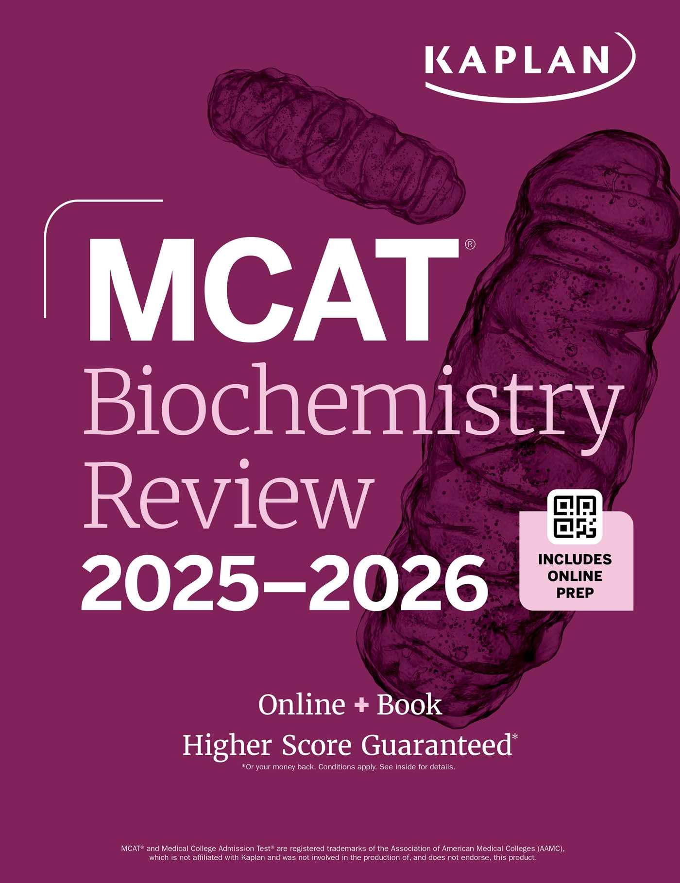 MCAT Biochemistry Review 2025-2026: Online + Book (Kaplan Test Prep)