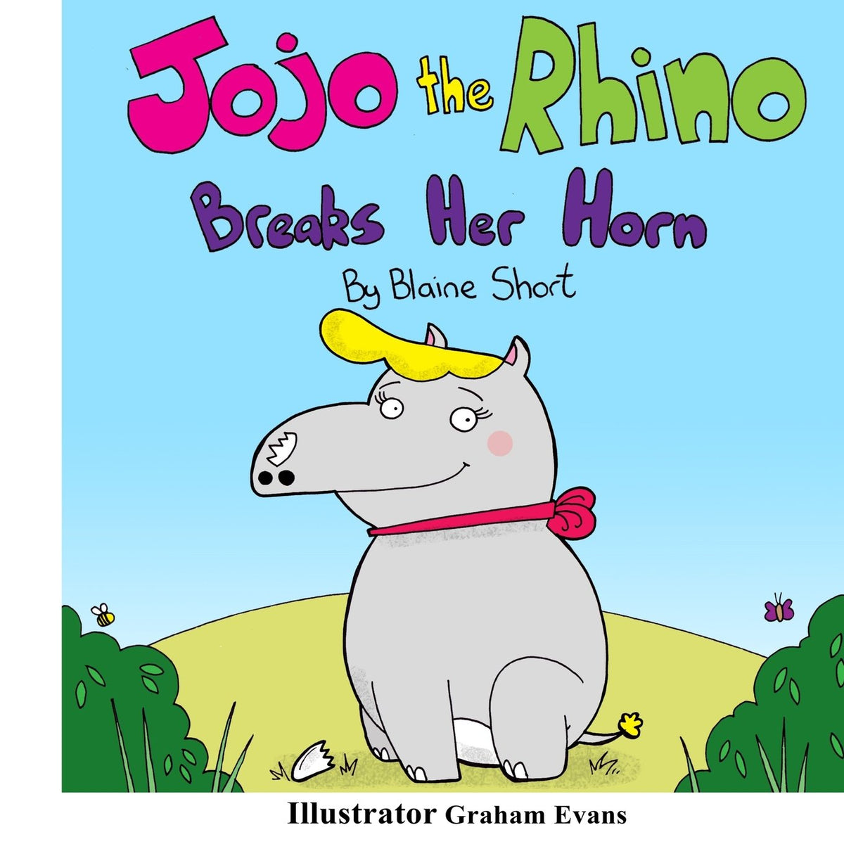 Jojo the rhino breaks her horn