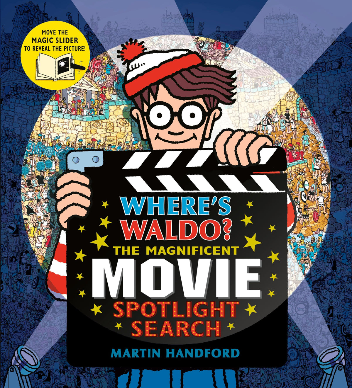 Where's Waldo? The Magnificent Movie Spotlight Search: (A Hidden Object Search-and-Find Puzzle Book with a Magic Flashlight to Reveal the Picture - a Perfect Gift & Travel Companion for All Ages)