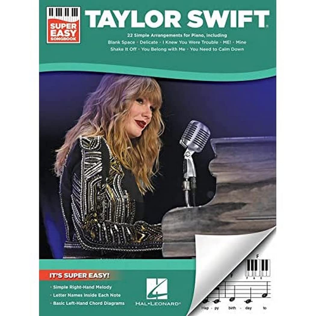 Taylor Swift: Super Easy Piano Songbook | Beginner Piano Sheet Music Collection with Lyrics and Chords | 22 Simple Arrangements for Students and ... Play Taylor Swift Hits (Super Easy Songbook)