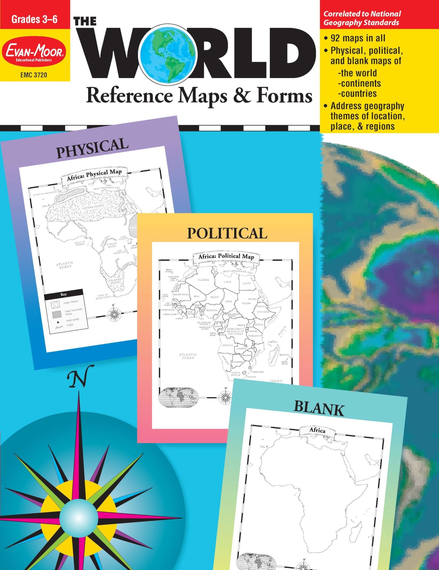 Evan-Moor The World Reference & Map Forms (World & Us Maps)