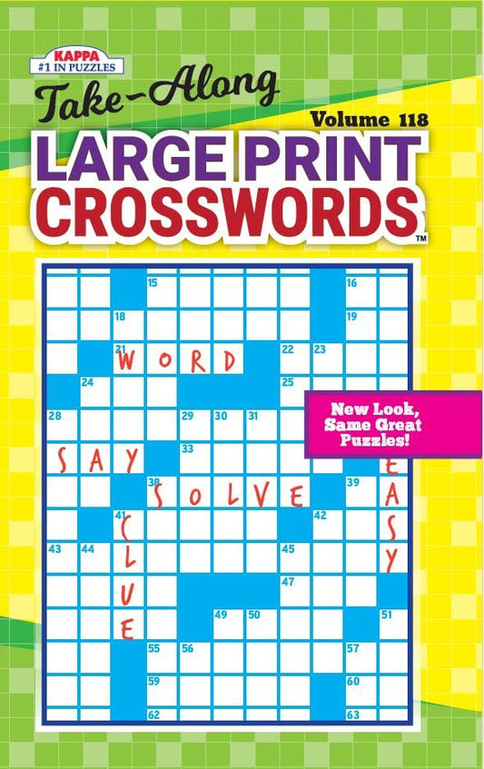 Take Along Large Print Crosswords-Puzzle Book - 5921