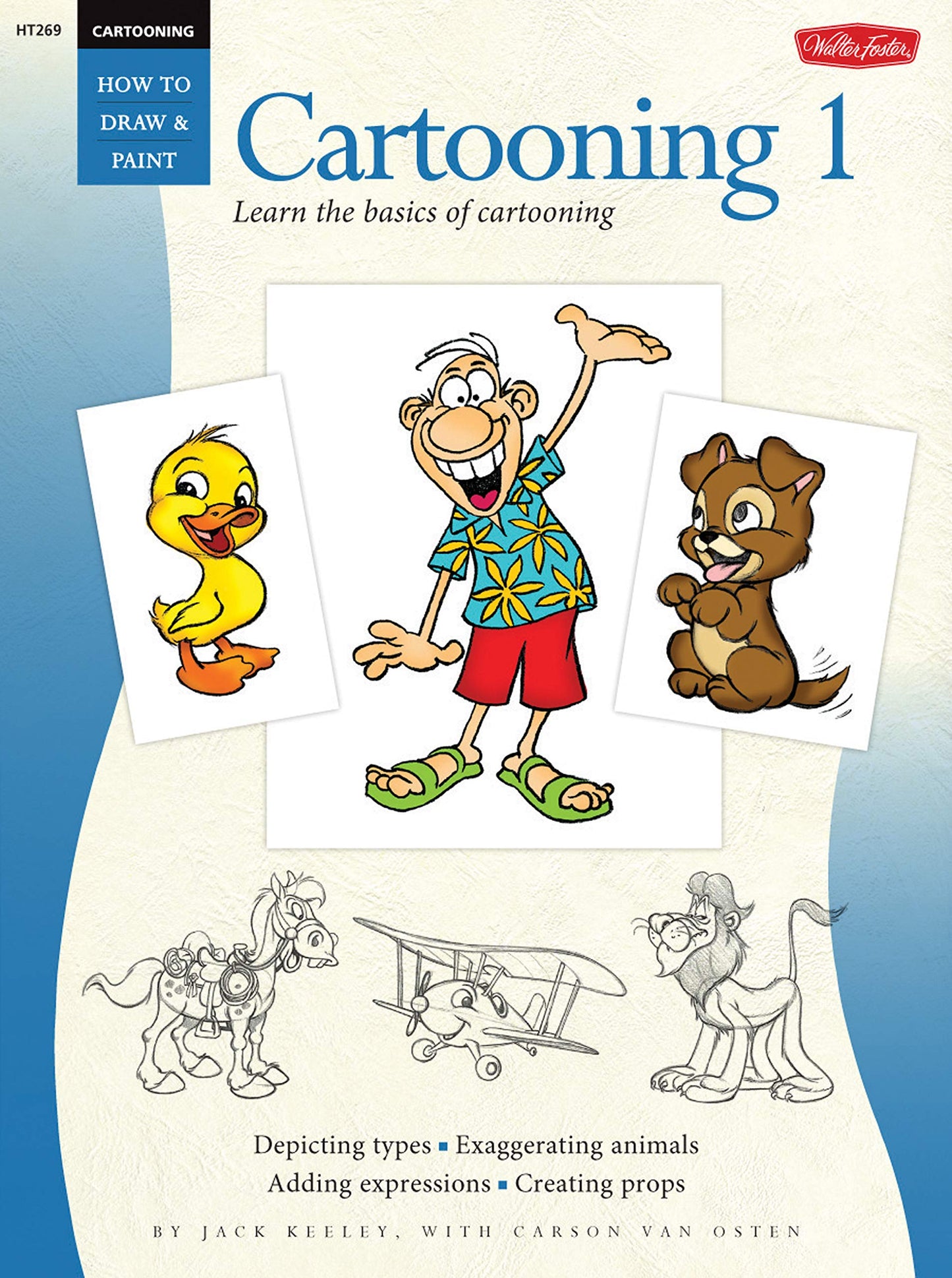 Walter Foster How to Draw & Paint Cartooning 1 Book