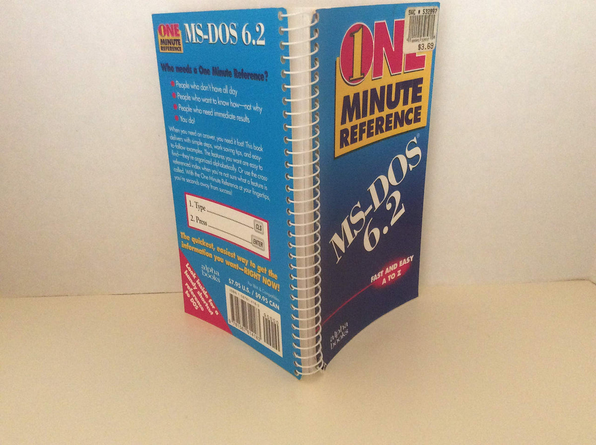 One Minute Reference MS-DOS 6