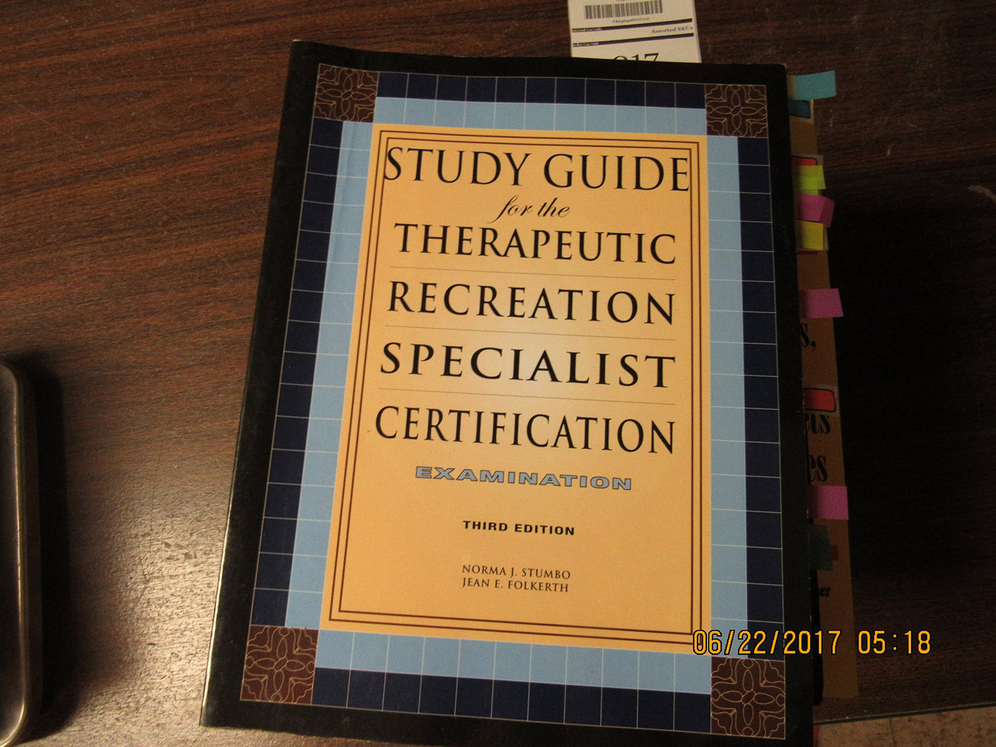 Study Guide for the Therapeutic Recreation Specialist Certification Examination
