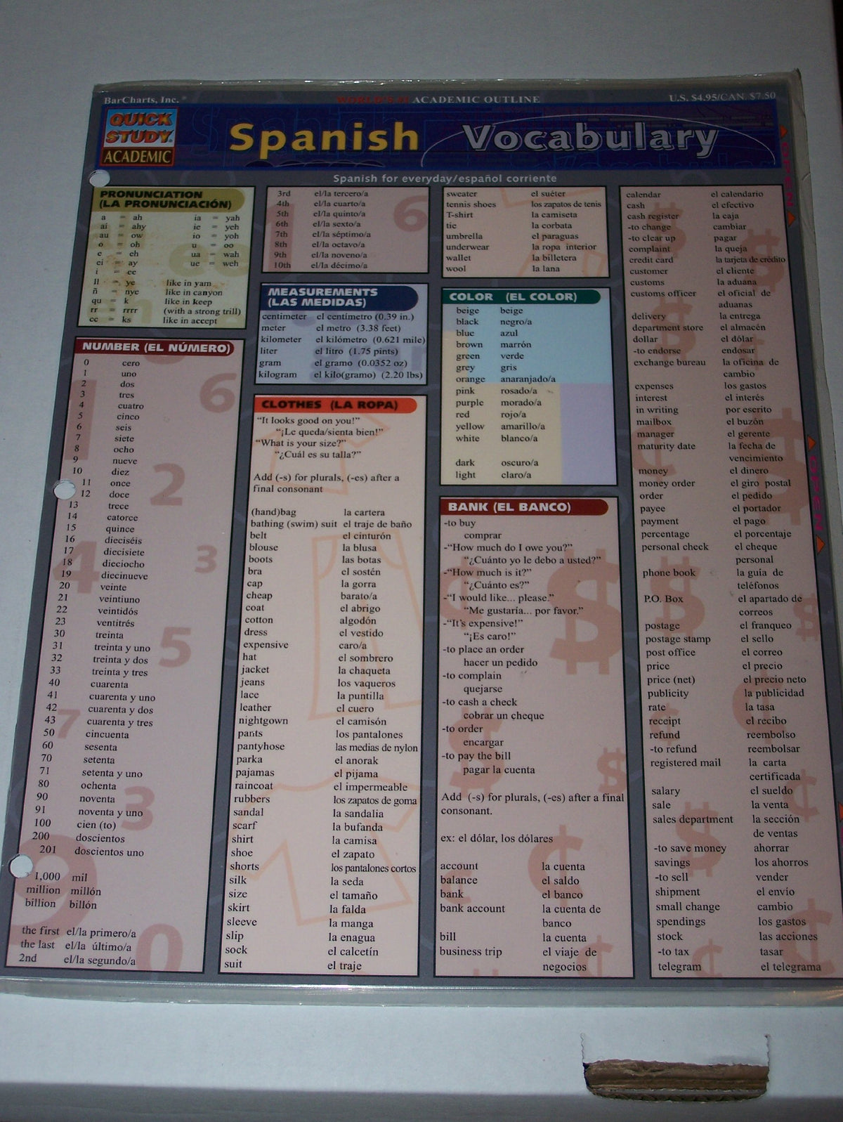 Spanish Vocabulary (English and Spanish Edition)