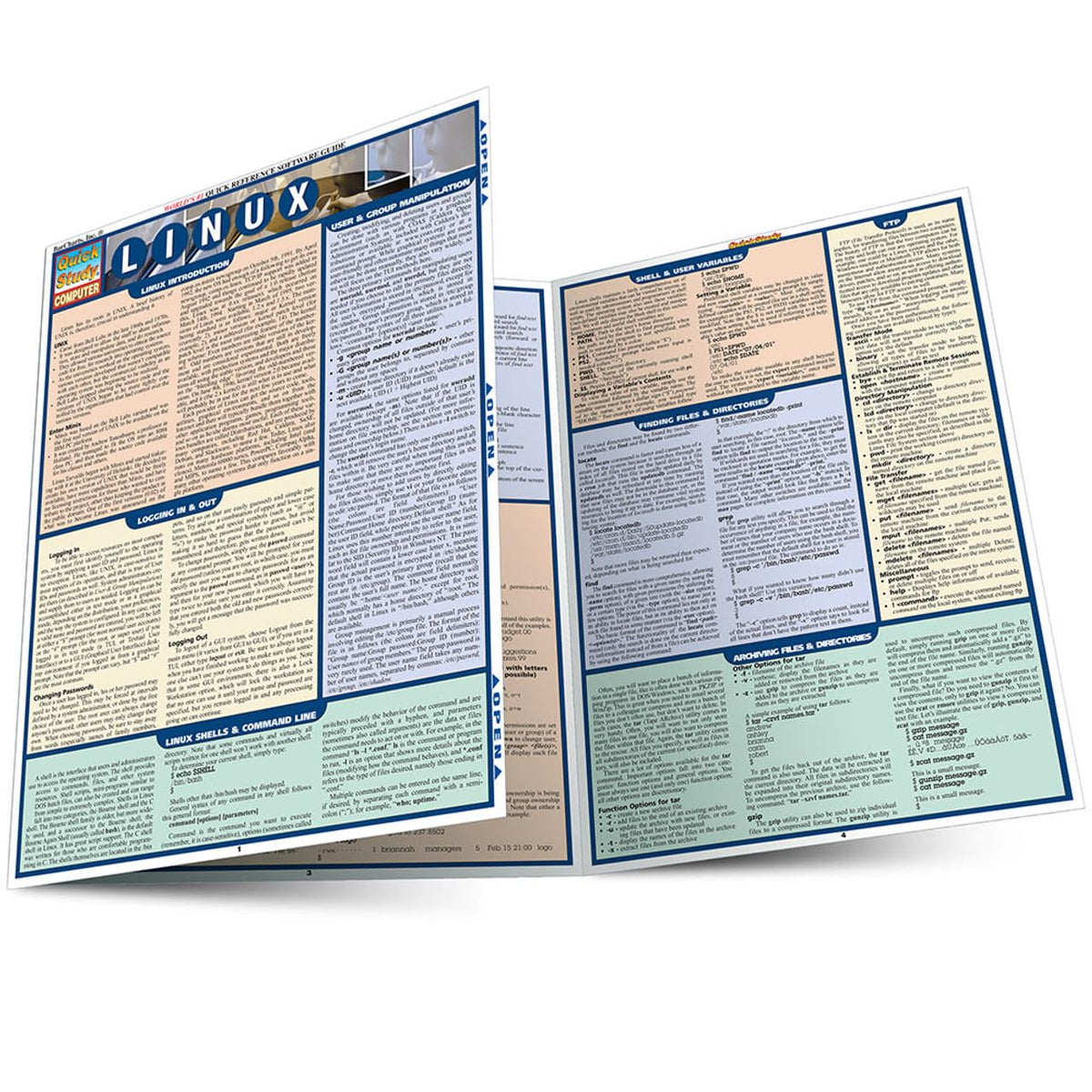 Linux: QuickStudy Laminated Reference Guide (Quick Study Computer)
