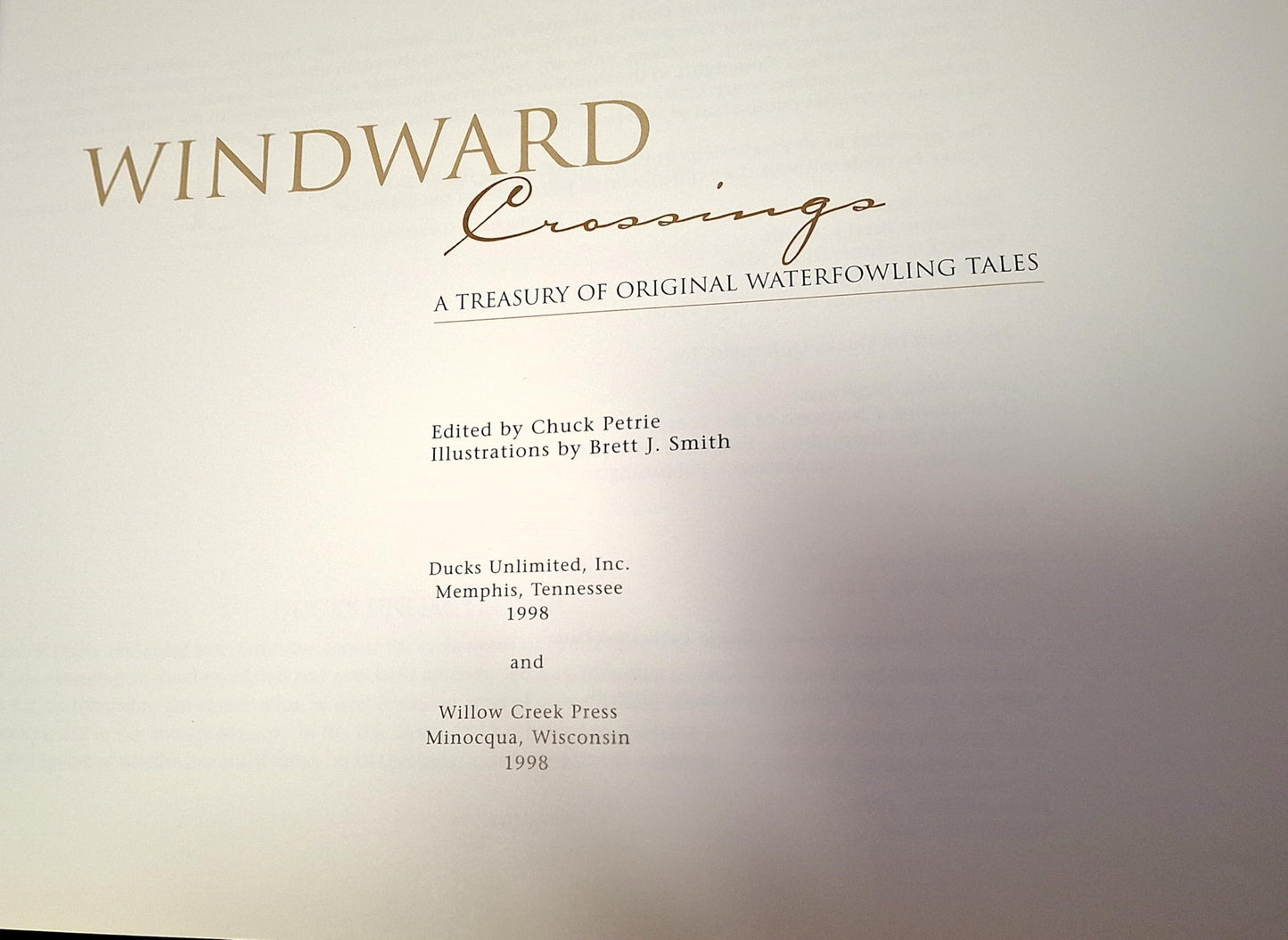 Windward Crossings: A Treasury of Original Waterfowling Tales