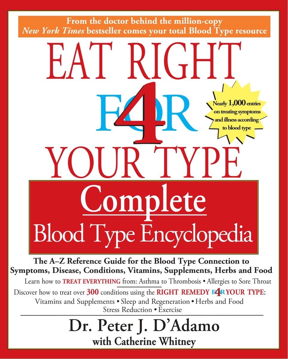 Eat Right for 4 Your Type: Complete Blood Type Encyclopedia - 2157