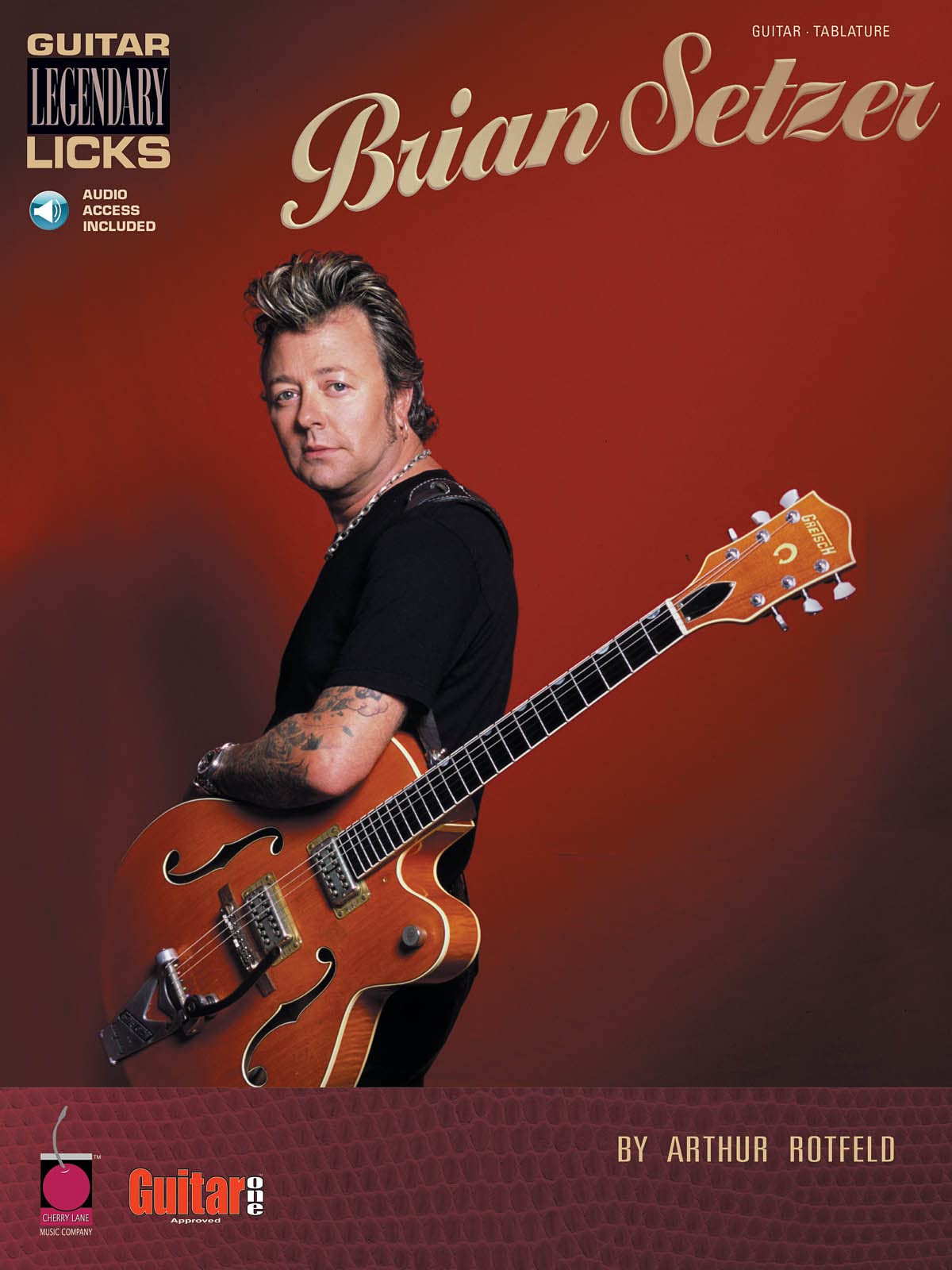 Brian Setzer - Guitar Legendary Licks Songbook | Guitar TAB Sheet Music with Online Audio | Rockabilly Swing Play Along Licks Riffs Solos Stray Cats Era Guitar Study for Easy Medium to Medium Players