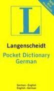 Pocket German Dictionary: German-English / English-German: In The New German Spelling (Langenscheidt Pocket Dictionaries)