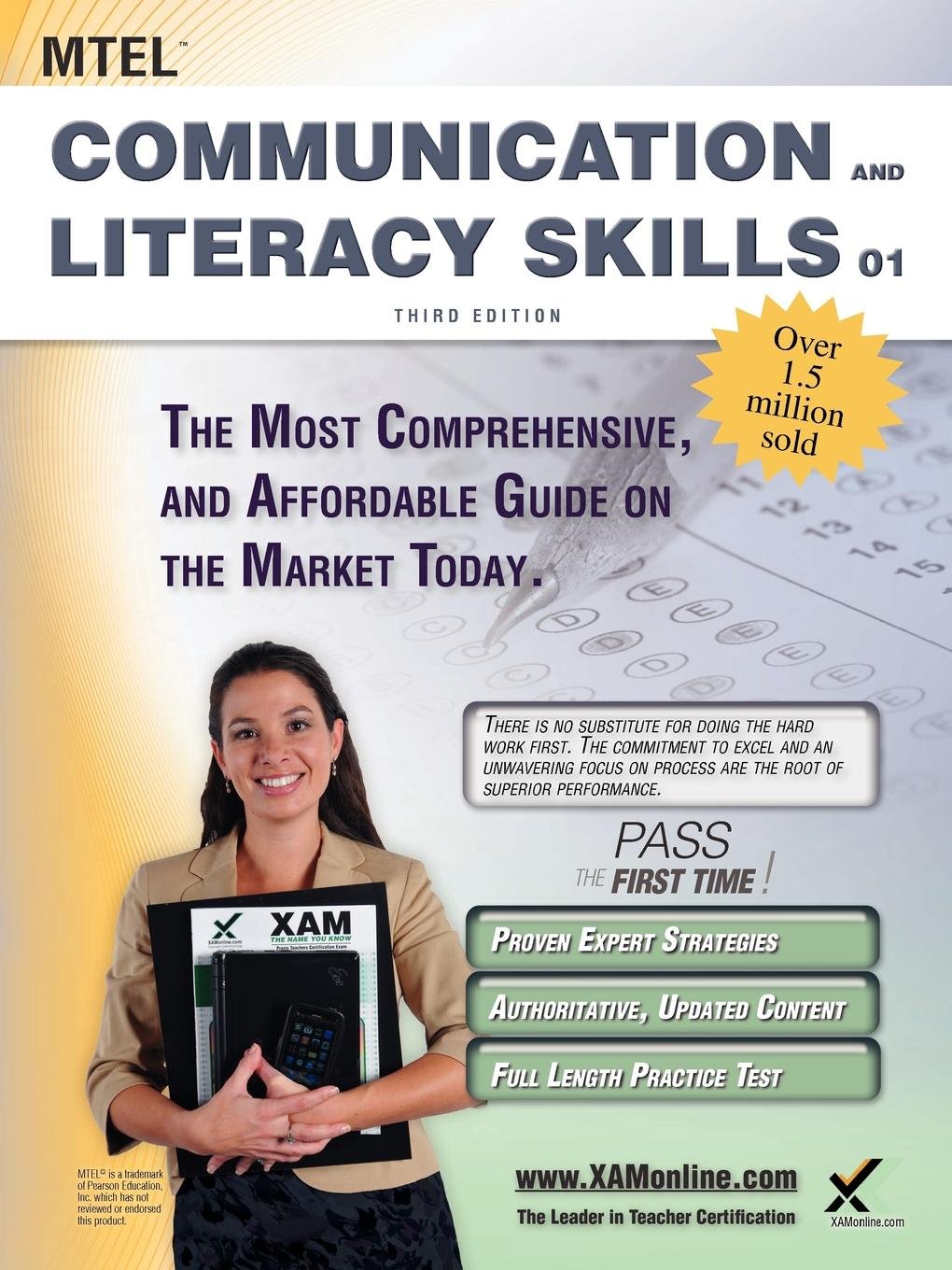 MTEL Communication and Literacy Skills 01 Teacher Certification Study Guide Test Prep - 8756