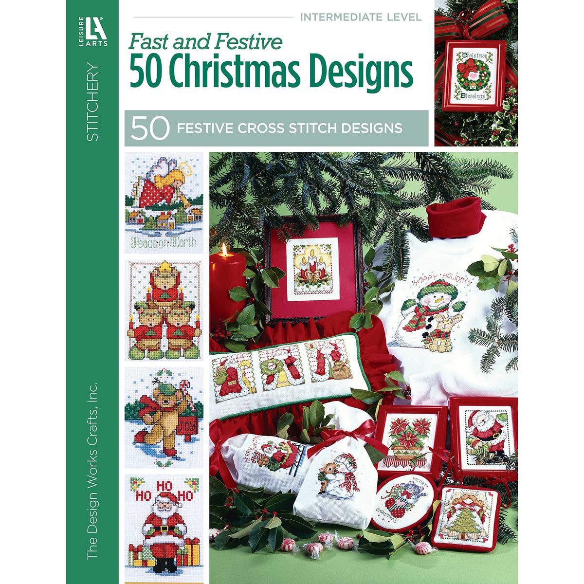 Fast & Festive, 50 Christmas Designs-Charming Cross Stitch Designs to use in a Variety of Christmas Projects