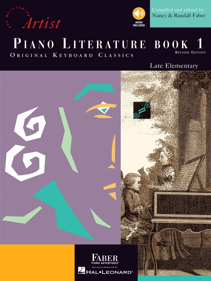 Piano Literature: Book 1 - The Developing Artist | Early Intermediate Piano Sheet Music | Original Keyboard Classics with Online Audio | Faber Piano Songbook for Classical Piano Students