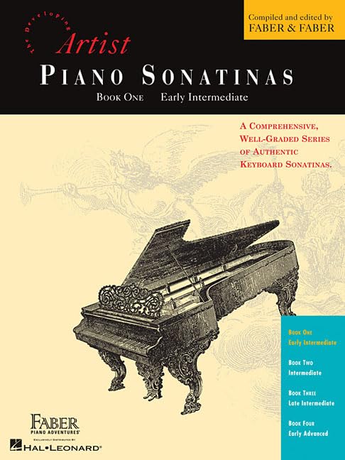 Piano Sonatinas: Book 1 Early intermediate - Developing Artist Original Keyboard Classics Piano Method | Classical Sheet Music and Songbook | Faber Piano Book for Technique and Performance Growth