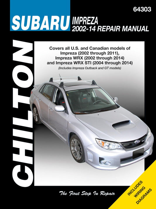 Subaru Impreza 2002-14 Repair Manual - 9600
