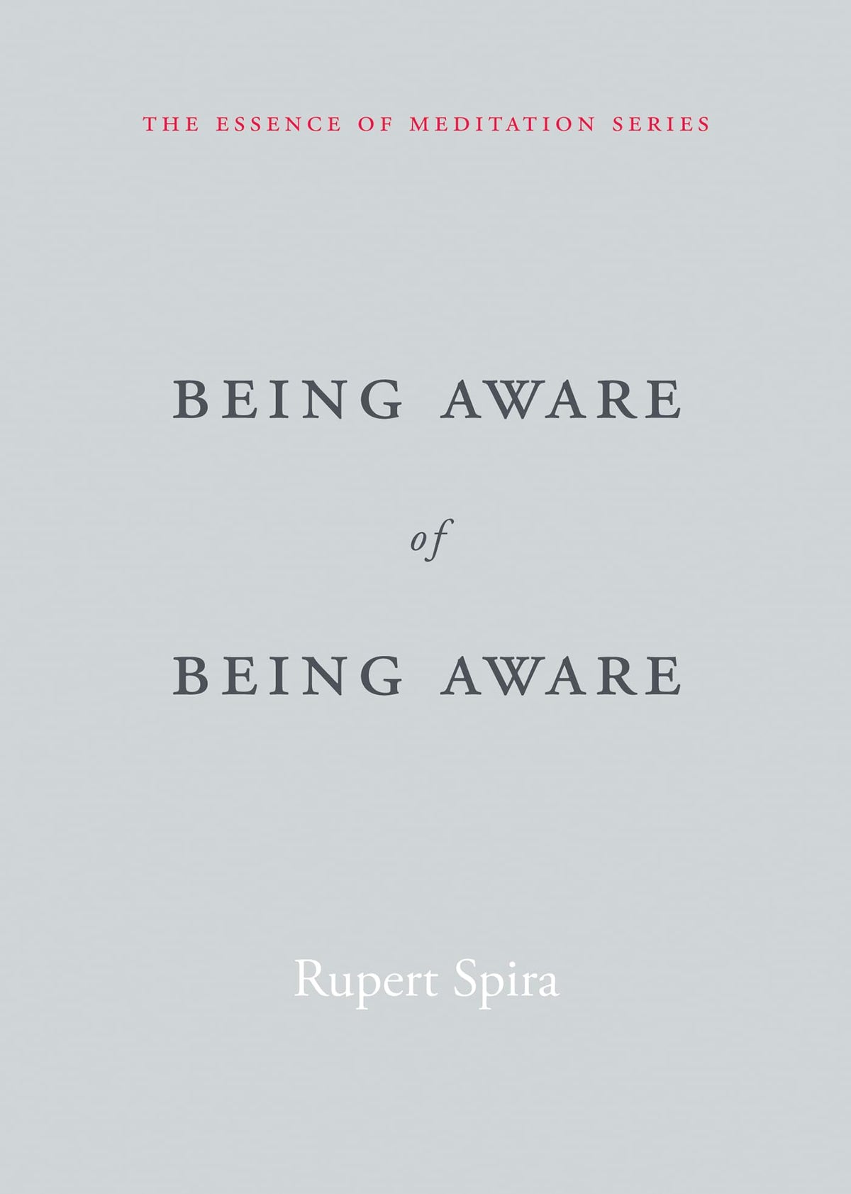 Being Aware of Being Aware (The Essence of Meditation Series)