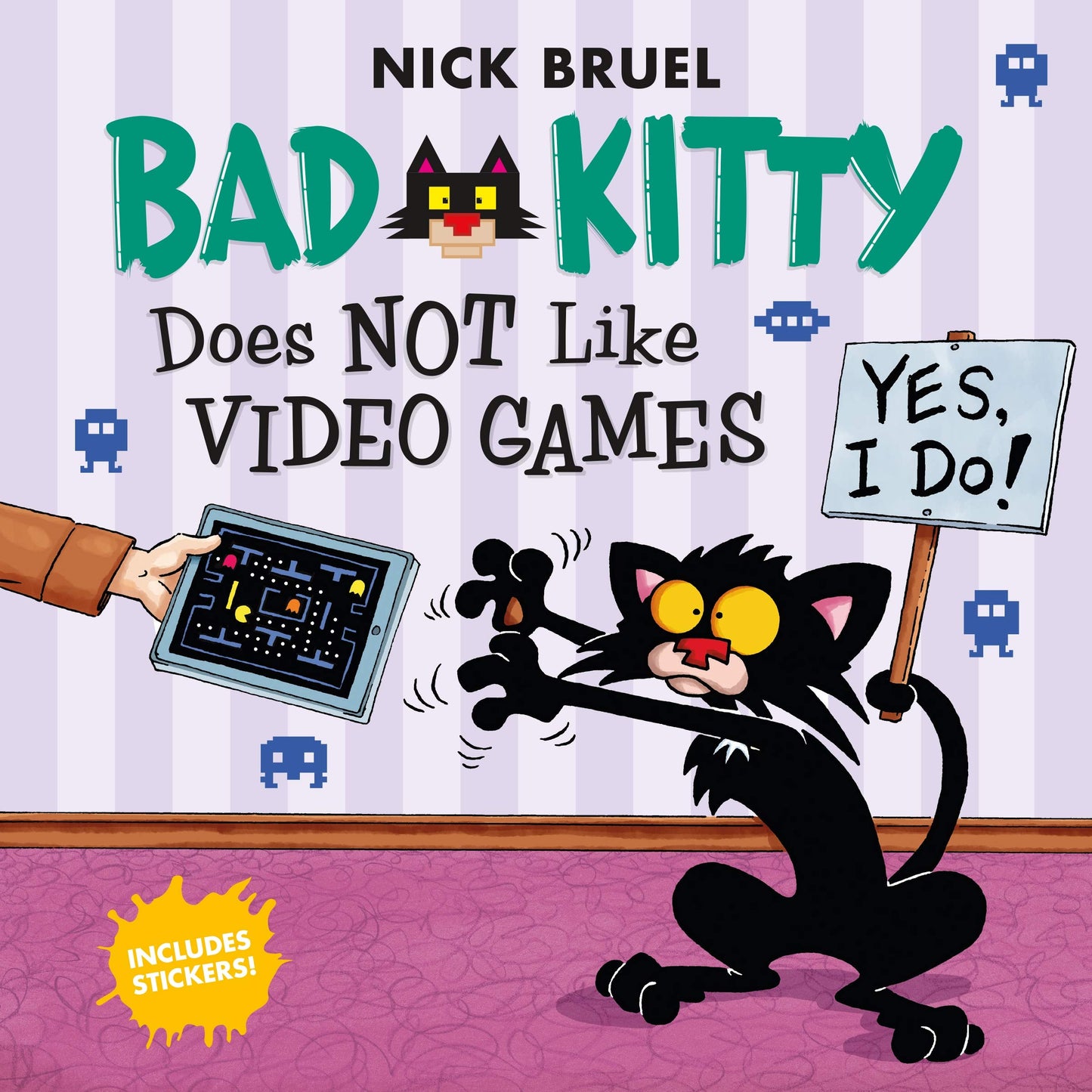 Bad Kitty Does Not Like Video Games: Includes Stickers - 7156