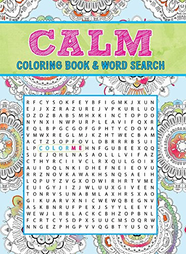 Calm Coloring Book & Word Search