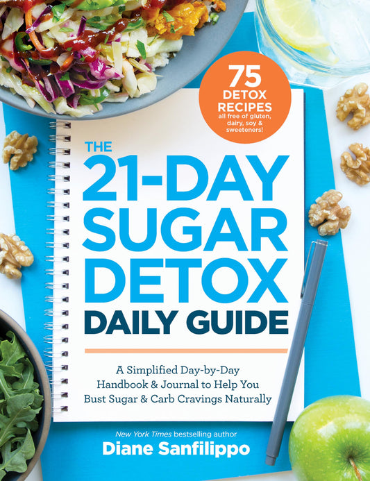 The 21-Day Sugar Detox Daily Guide: A Simplified, Day-by-Day Handbook & Journal to Help You Bust Sugar & Carb Cravin gs Naturally - 3630