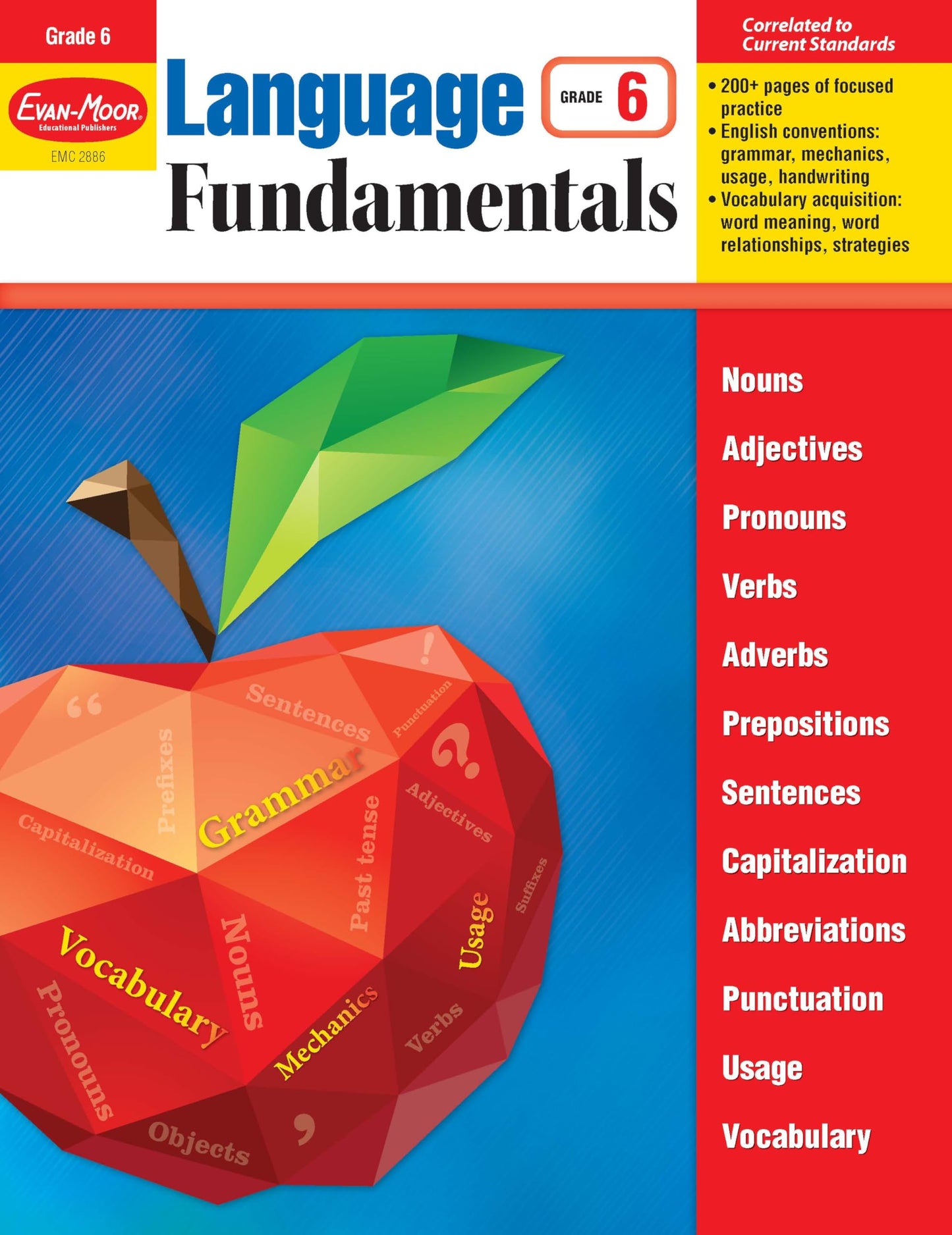 Evan-Moor Language Fundamentals, Grade 6, Teacher Reproducibles - 1646