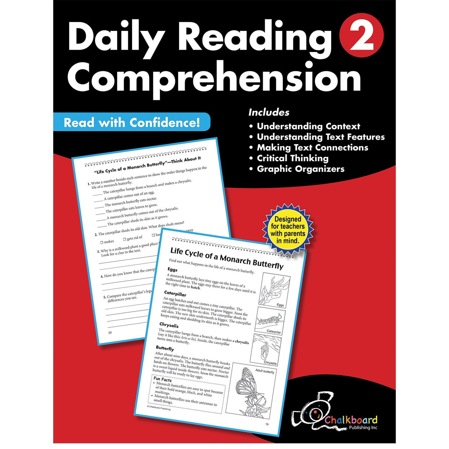 Daily Reading Comprehension Grade 2 (Chalkboard Publishing Workbooks)