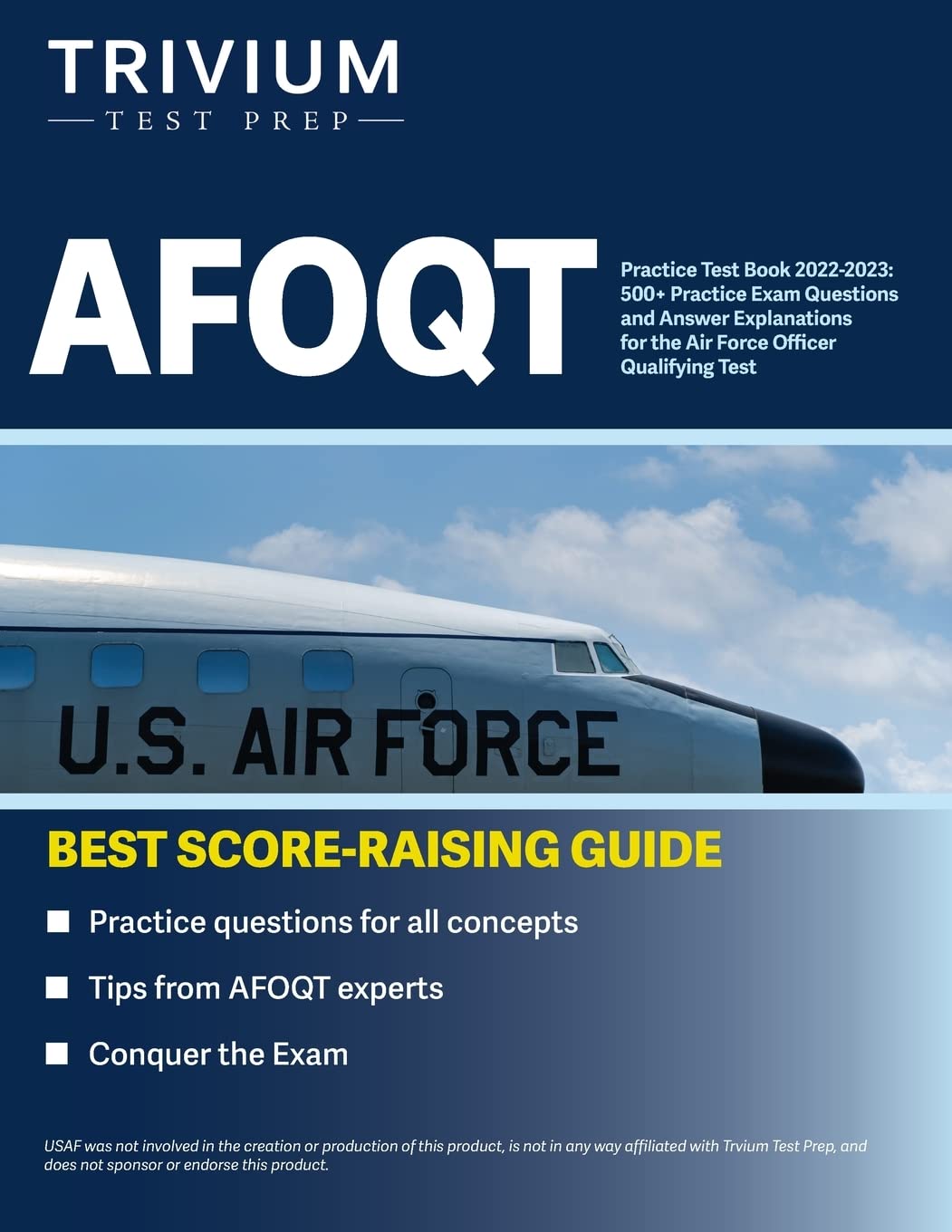 AFOQT Practice Test Book 2022-2023: 500+ Practice Exam Questions and Answer Explanations for the Air Force Officer Qualifying Test - 9276