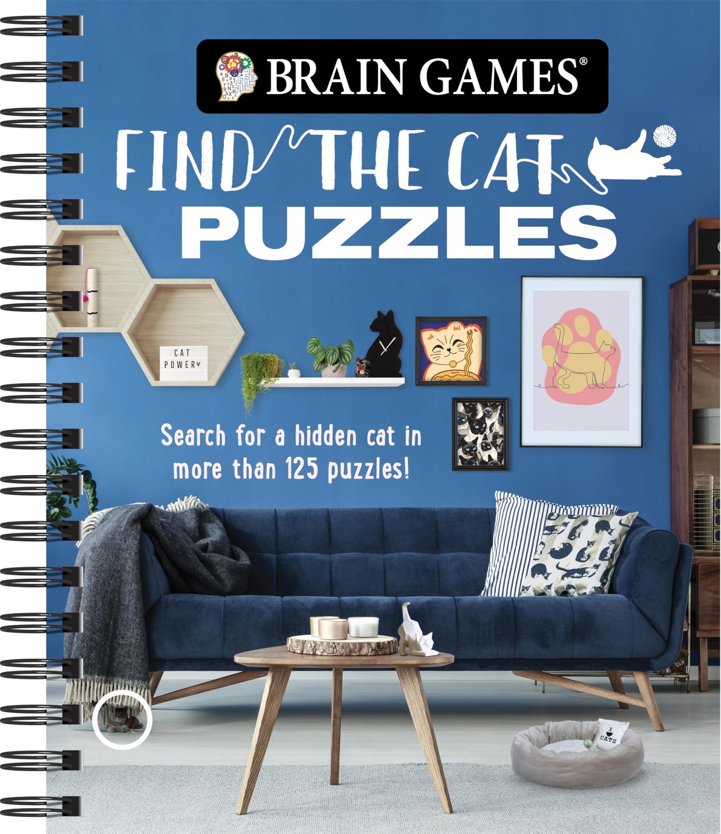 Brain Games - Find the Cat Puzzles: Search for a Hidden Cat in More Than 125 Puzzles! (Volume 3) (Brain Games - Picture Puzzles)
