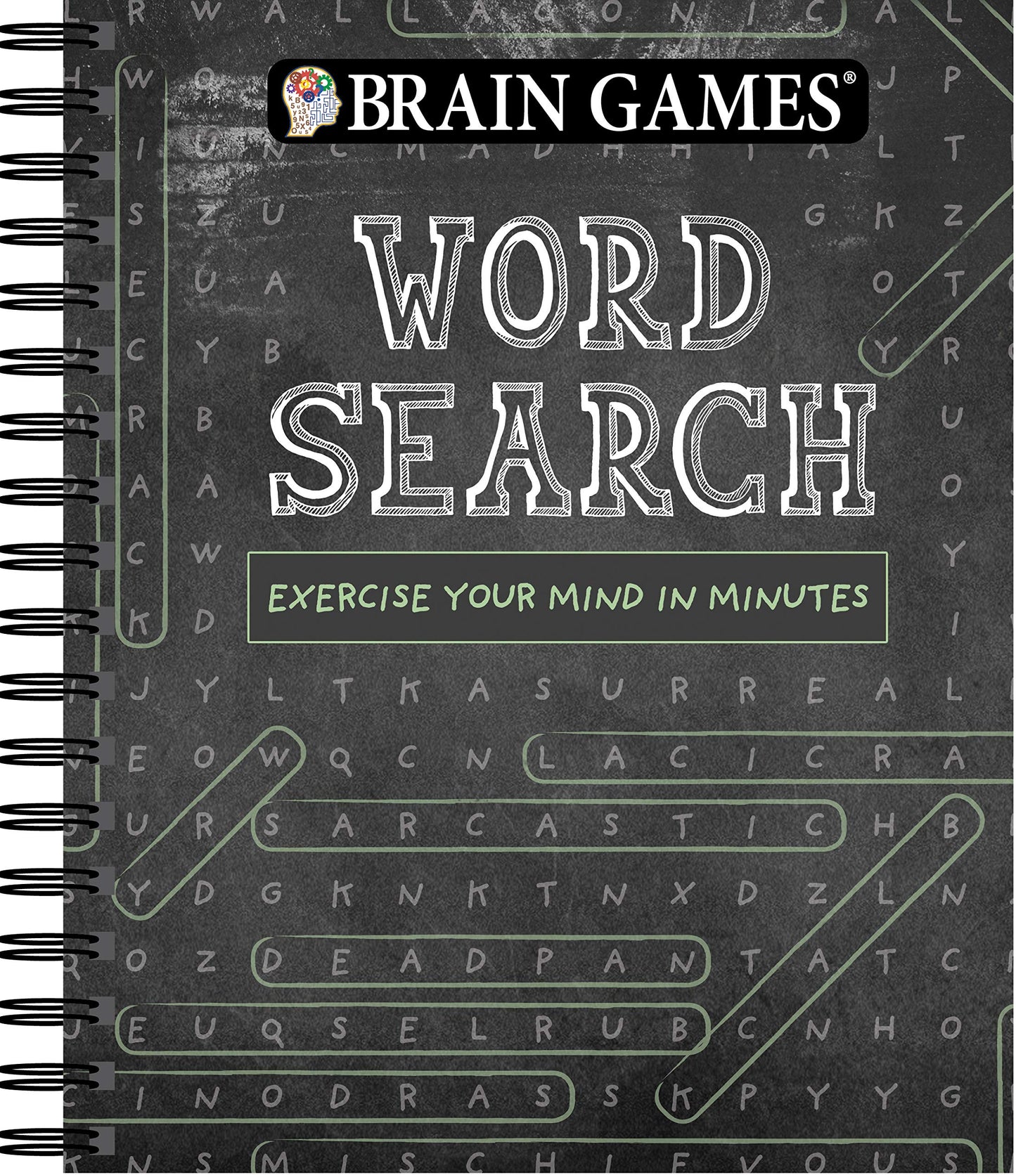 Brain Games - Word Search (Chalkboard #1): Exercise Your Mind in Minutes (Volume 1)